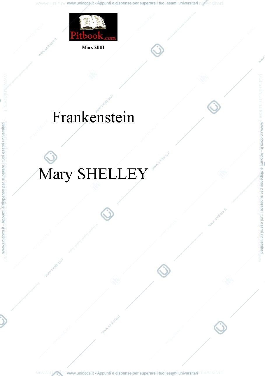 Anteprima pagina 1 — Frankenstein