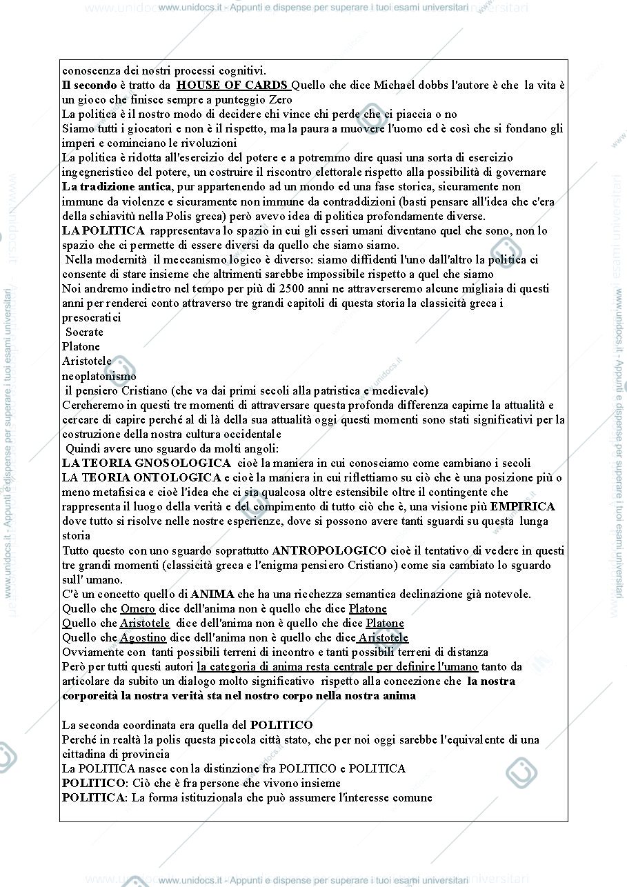 Anteprima pagina 2 — Appunti di filosofia I