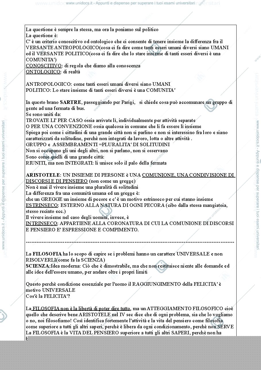 Anteprima pagina 4 — Appunti di filosofia I
