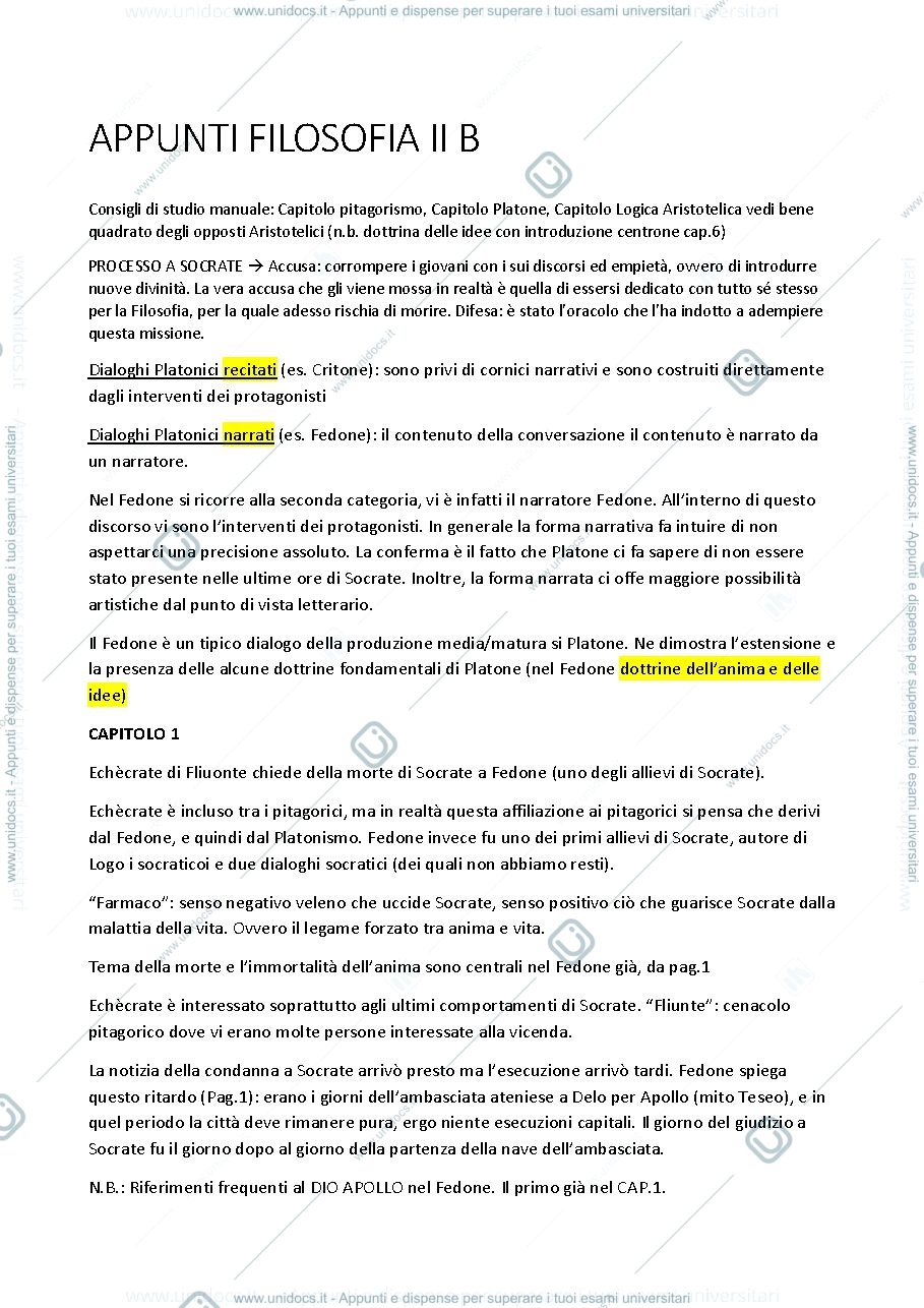 Anteprima pagina 1 — Fedone di Platone