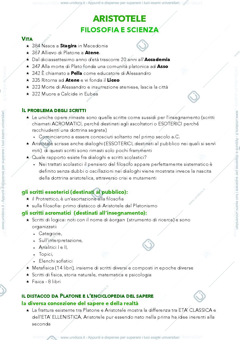 Anteprima pagina 1 — Aristotele