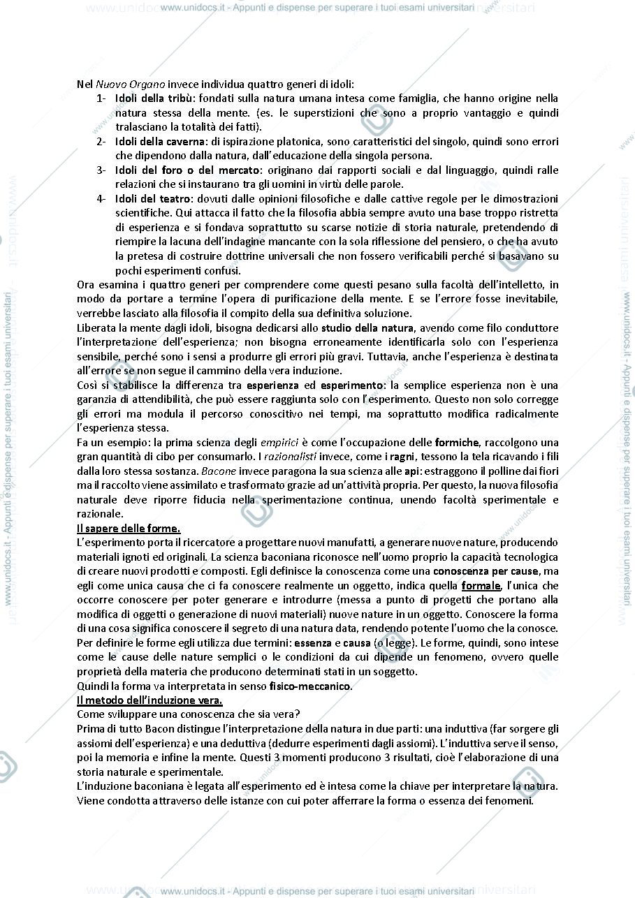 Anteprima pagina 2 — riassunto filosofia moderna