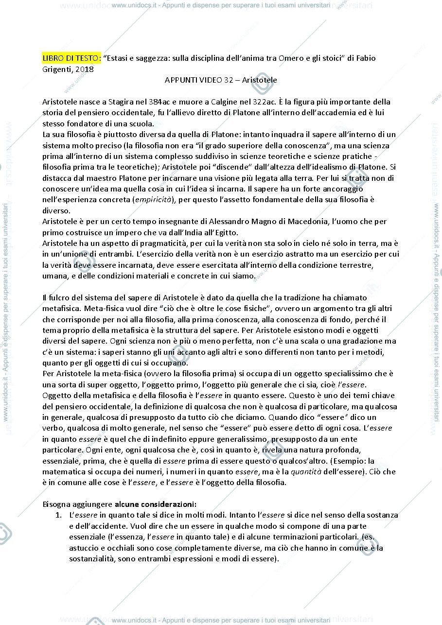 Anteprima pagina 1 — entelecheia, capacità, aretè, regala e abitudine