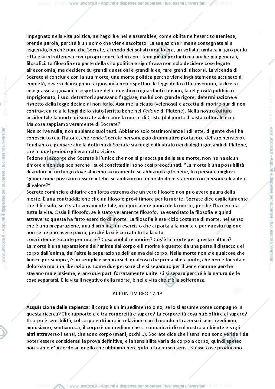 Anteprima pagina 2 — orfismo, maieutica socratica, estasi, sapere