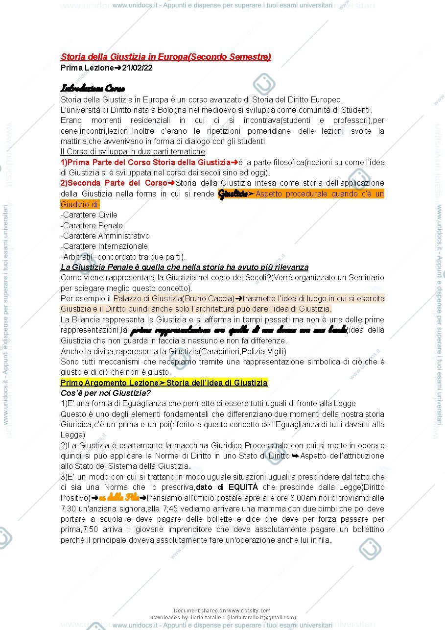 Anteprima pagina 2 — Storia della Giustizia