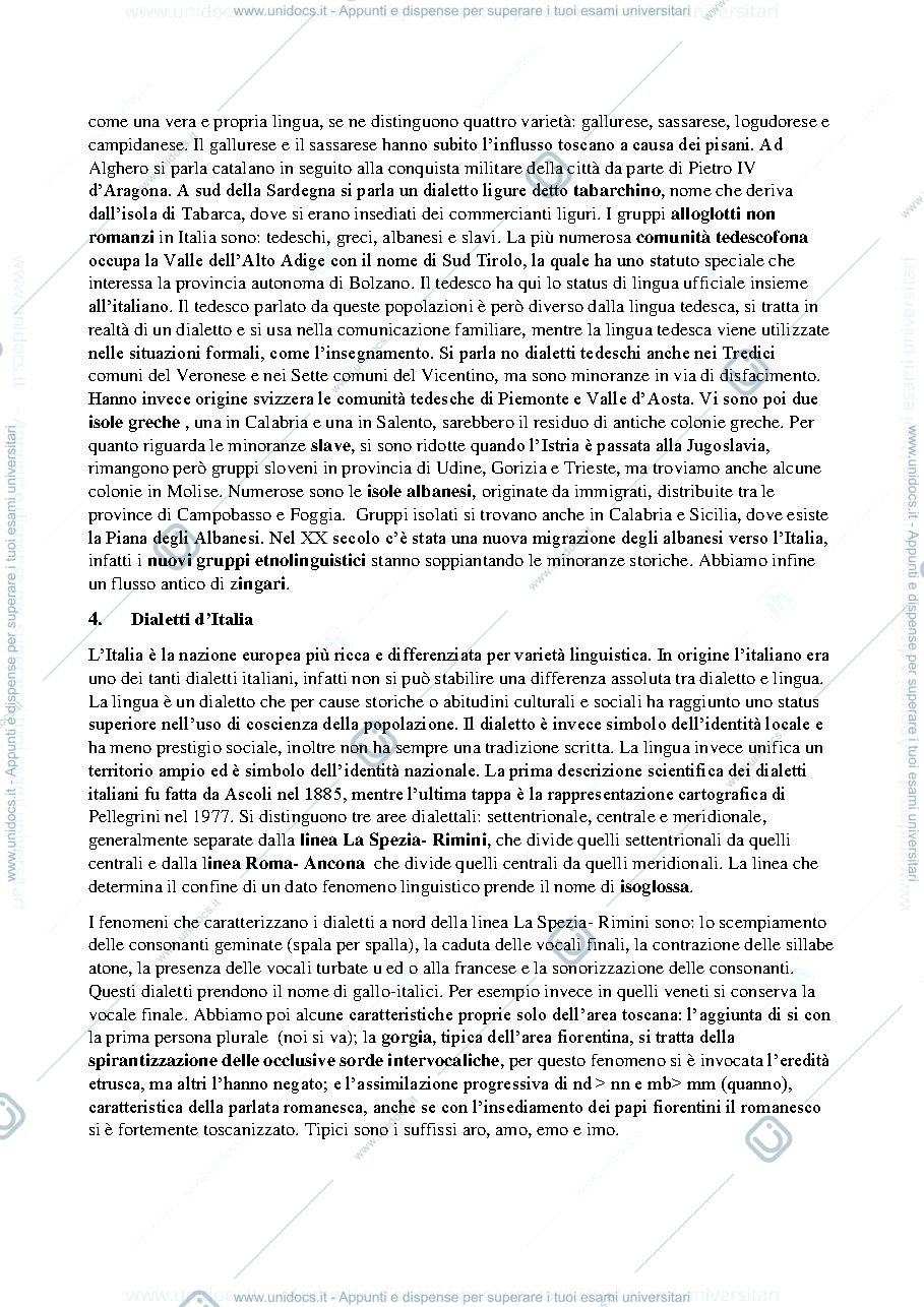 Anteprima pagina 2 — Riassunto capitoli 1-7 Marazzini