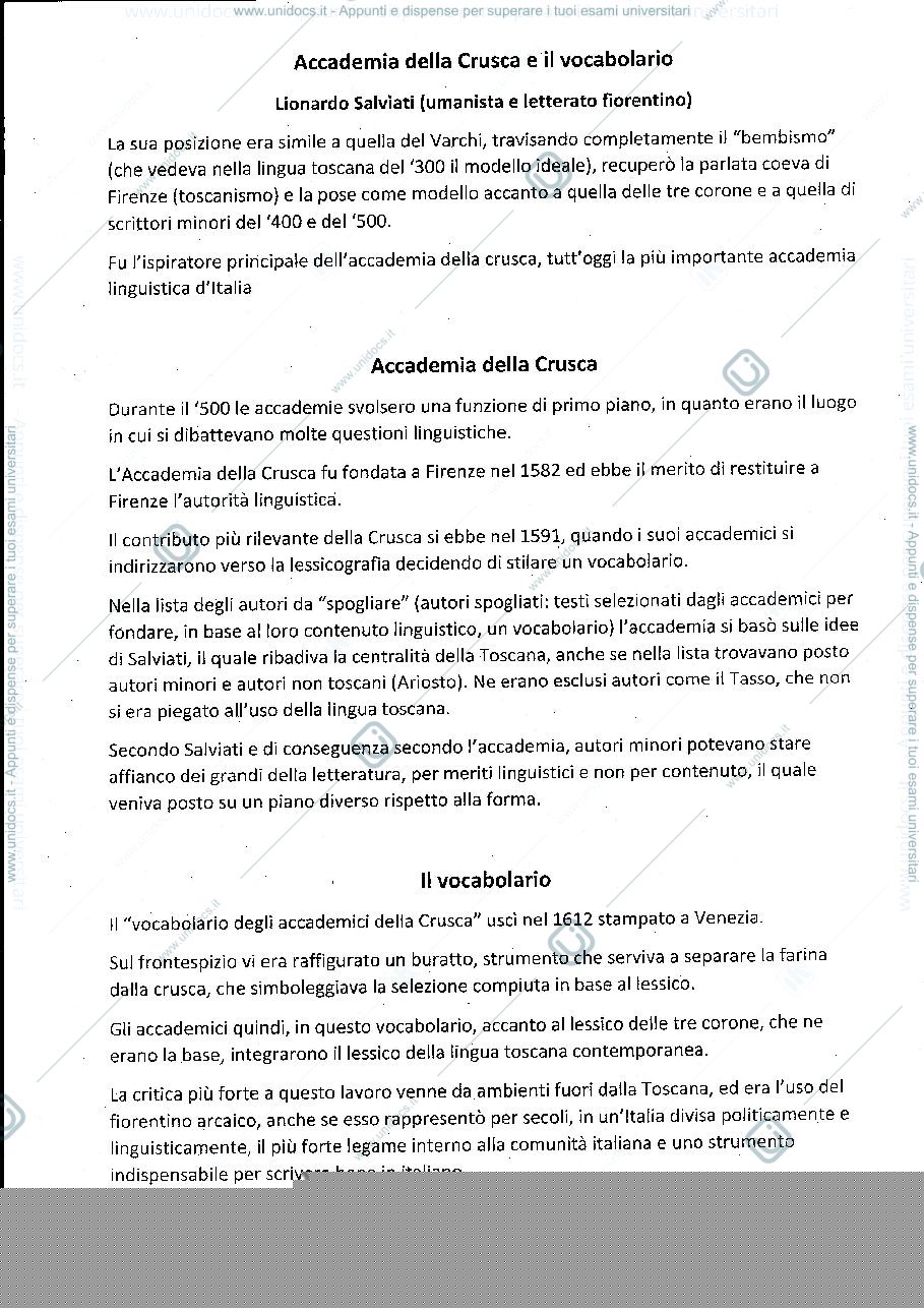 Anteprima pagina 1 — Accademia della crusca e il vocabolario