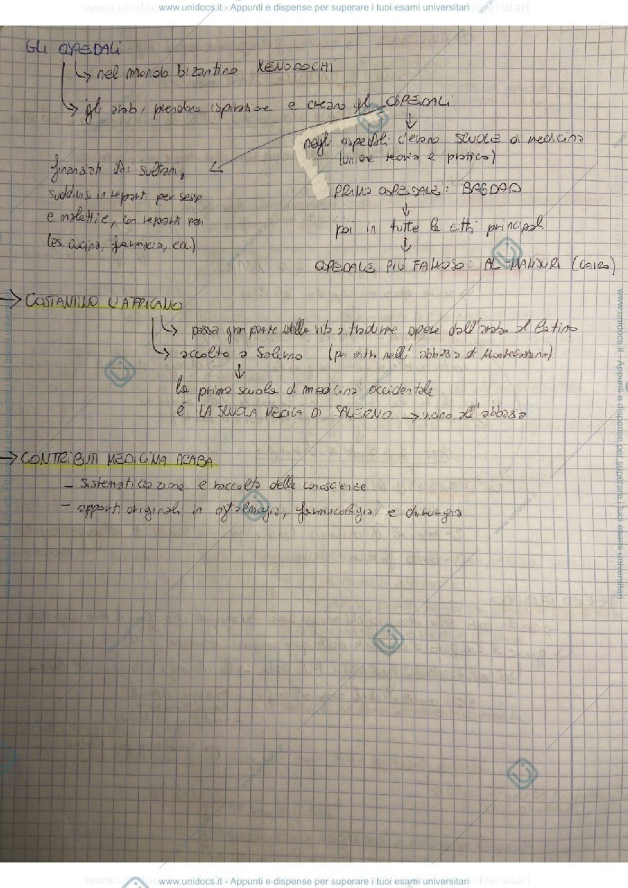 Anteprima pagina 1 — Storia della medicina 