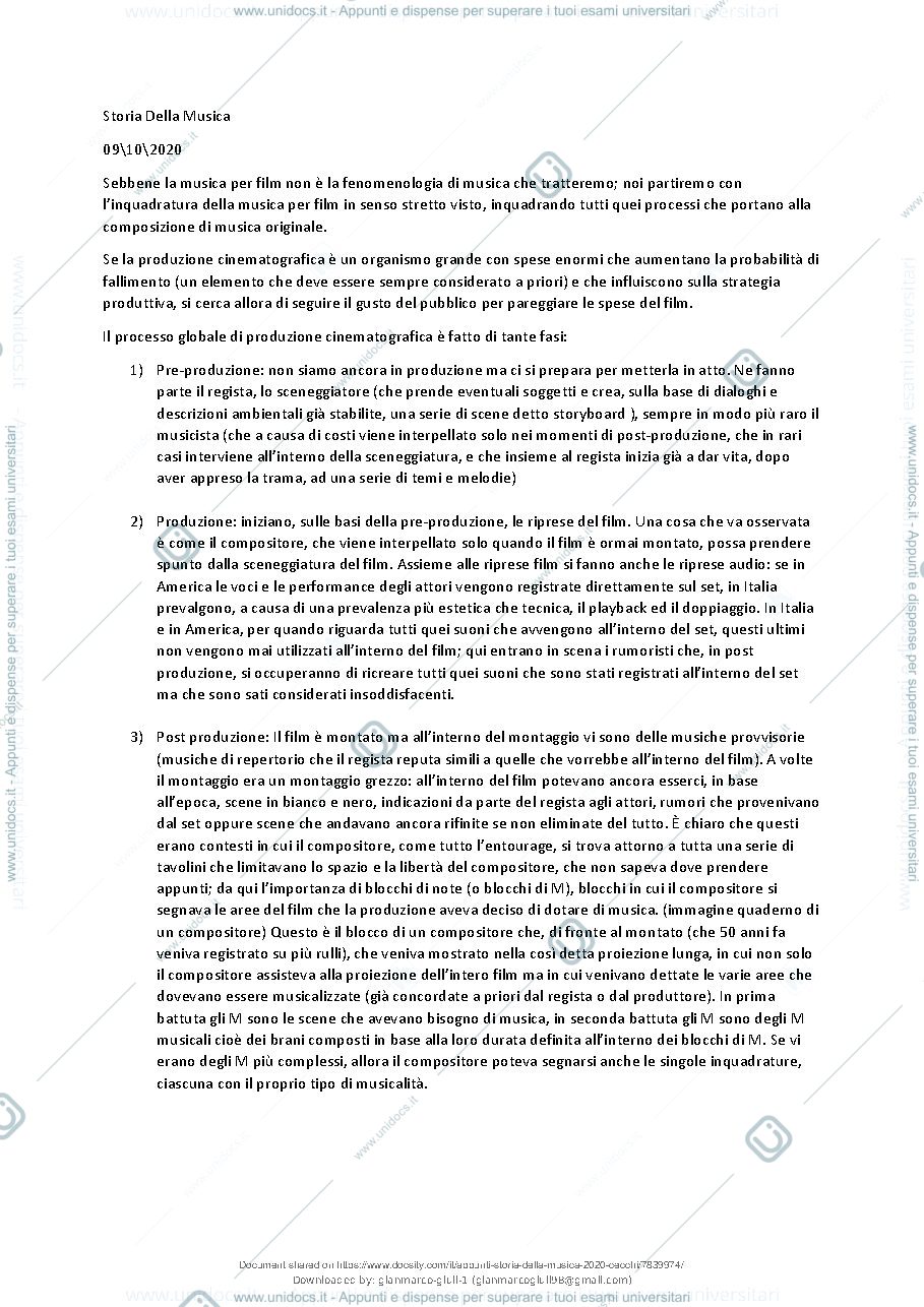 Anteprima pagina 2 — Appunti Storia Della Musica