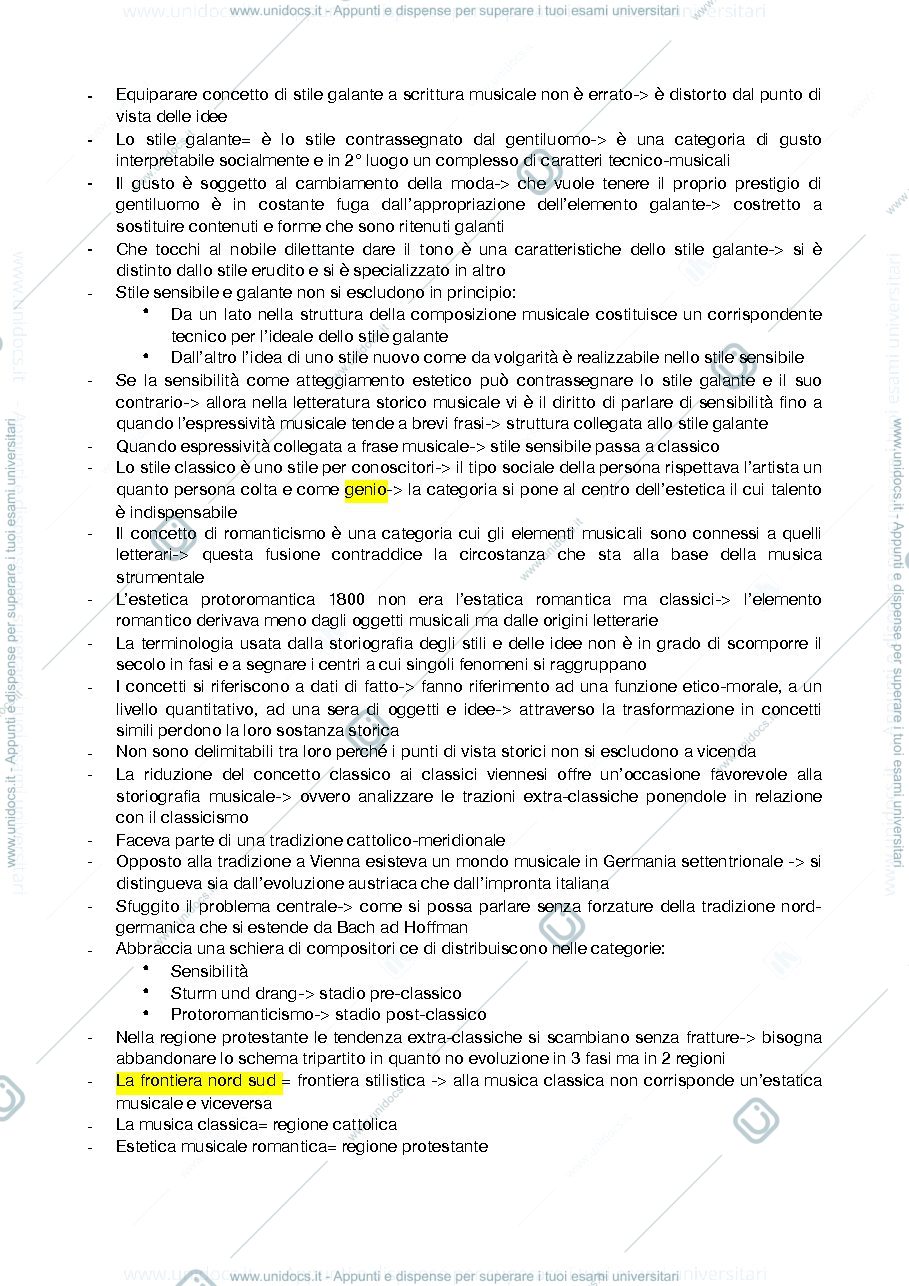 Anteprima pagina 3 — Modulo II storia della musica 