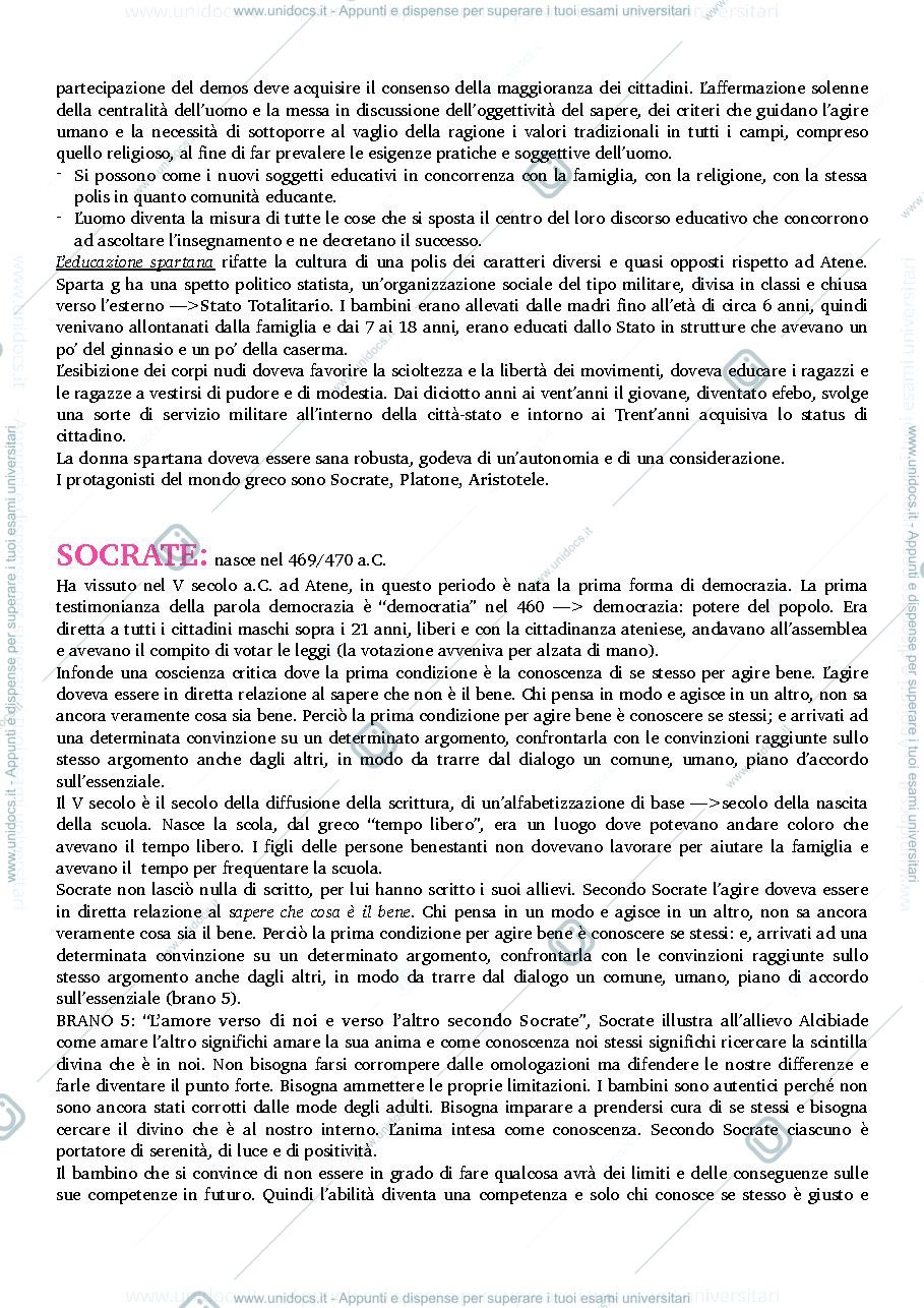 Anteprima pagina 3 — STORIA DELL'EDUCAZIONE E DELLE PEDAGOGIE