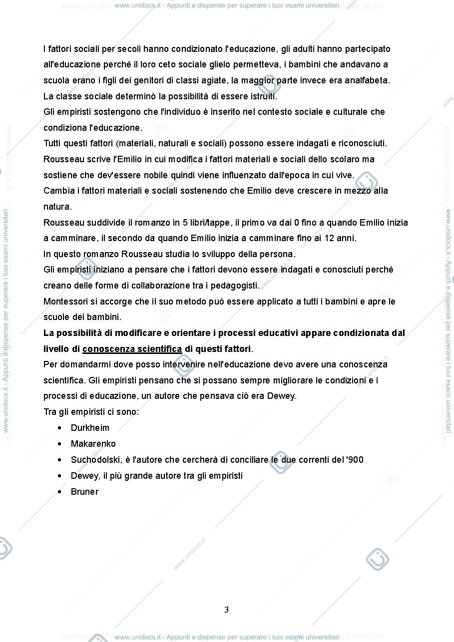 Anteprima pagina 3 — riassunto  libro di storia della pedagogia