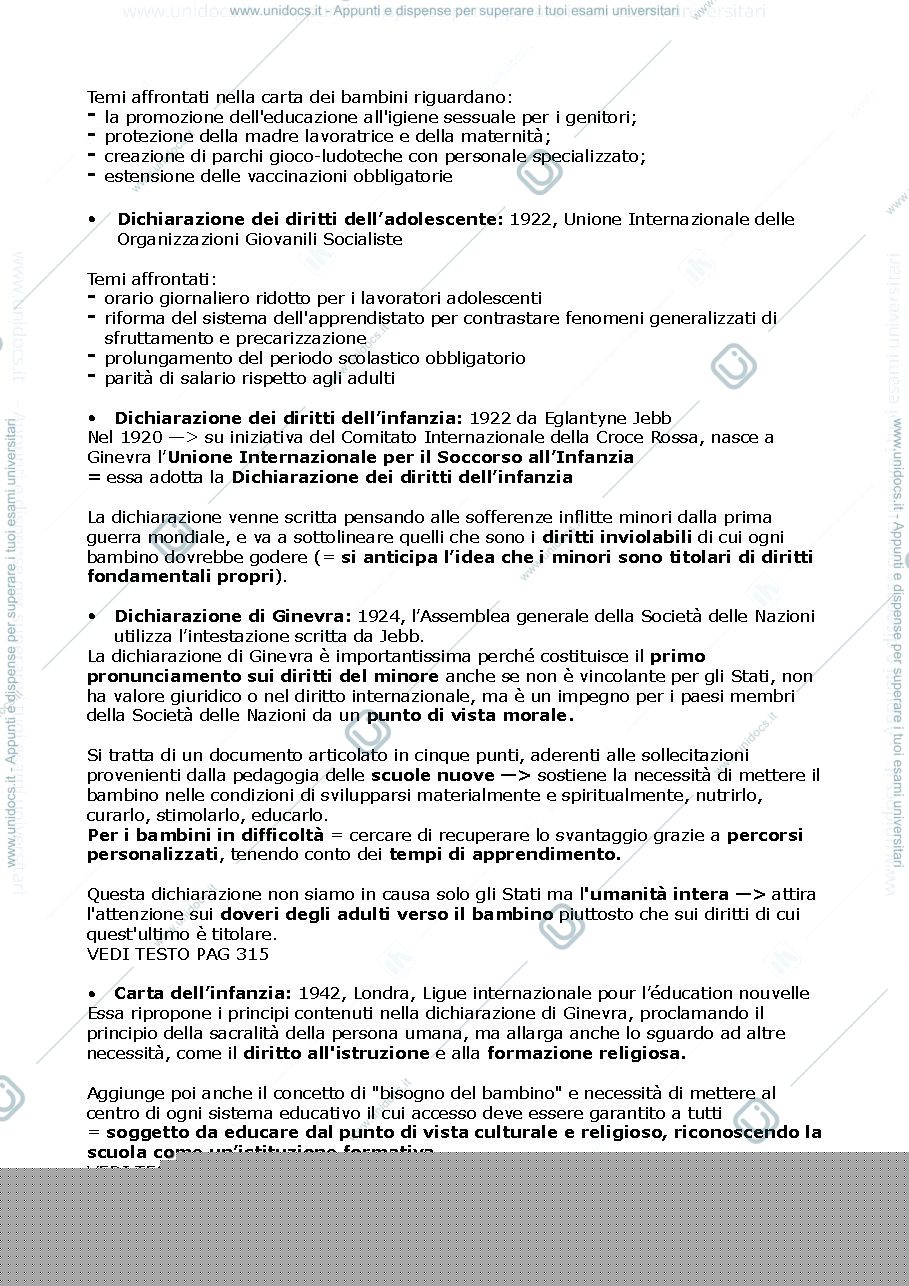 Anteprima pagina 2 — Il novecento: il secolo del bambino?