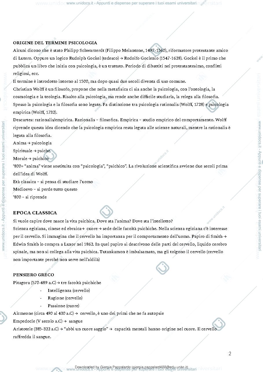 Anteprima pagina 3 — storia della psicologia