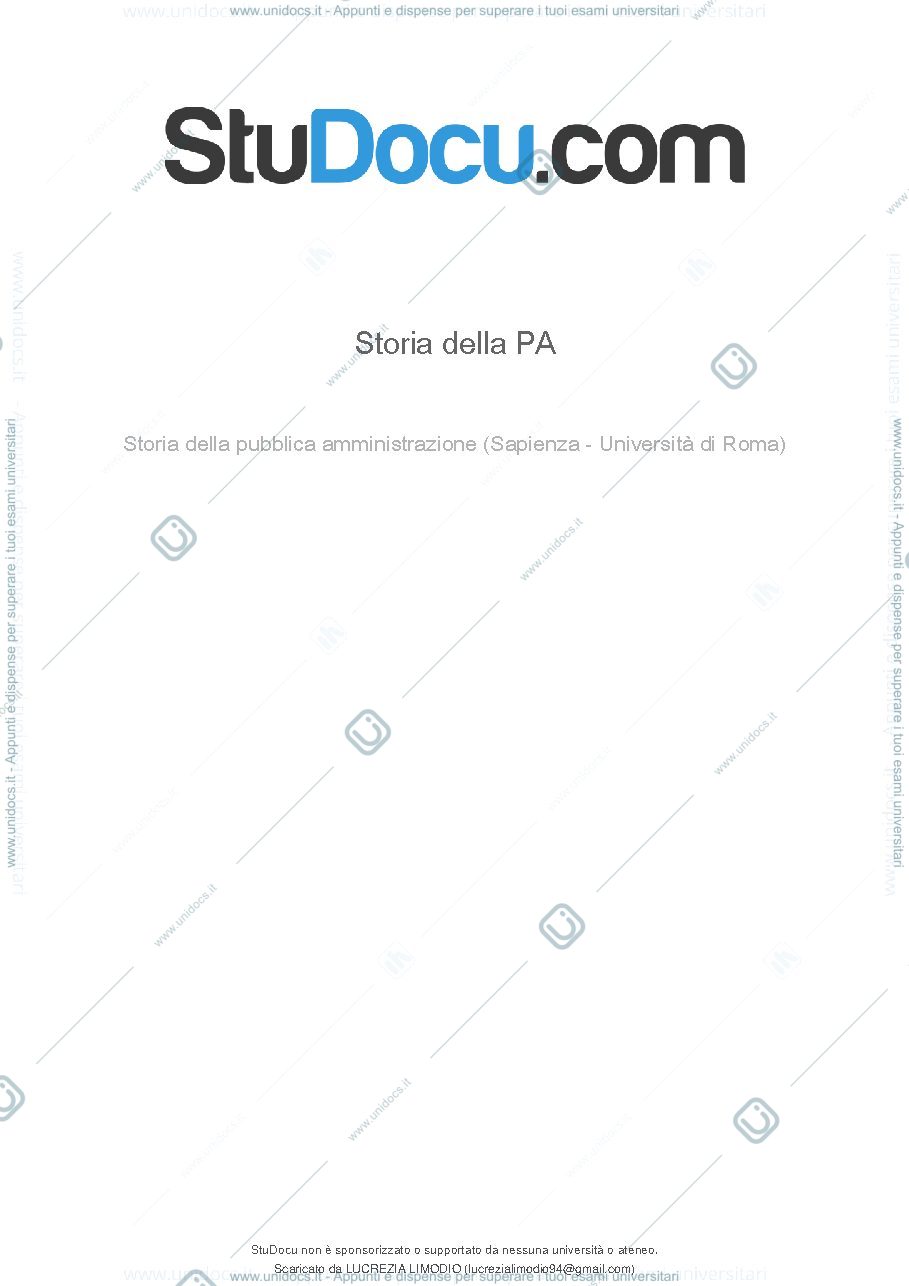 Anteprima pagina 1 — Storia della pa