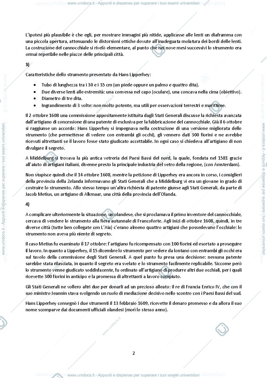 Anteprima pagina 2 — Il telescopio di Galileo