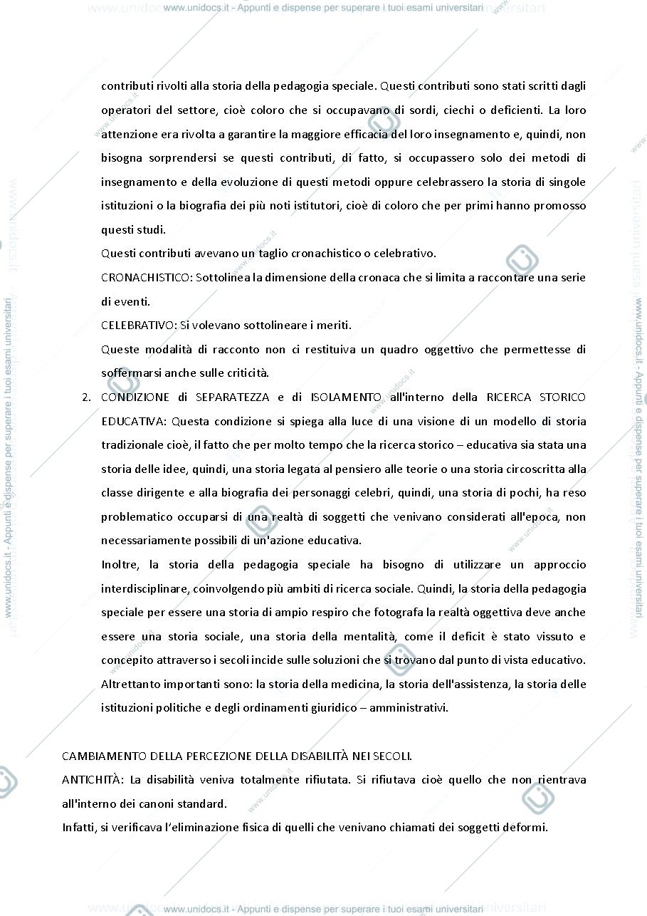 Anteprima pagina 2 — Lezione Pedagogia Speciale 