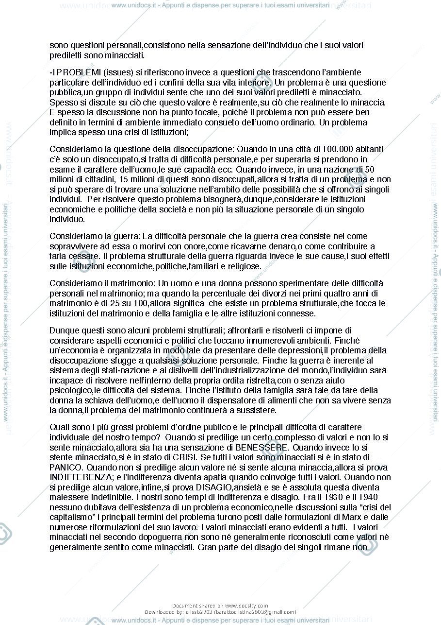 Anteprima pagina 3 — L'IMMAGINAZIONE SOCIOLOGICA