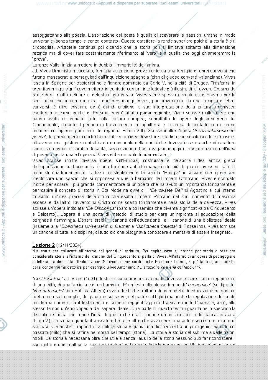 Anteprima pagina 3 — Appunti lezioni storia della storiografia in età moderna.