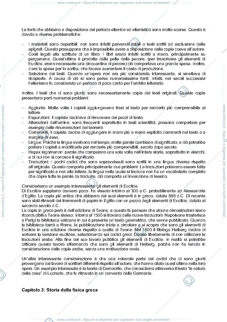 Anteprima pagina 5 — Dispensa di Storia della Fisica