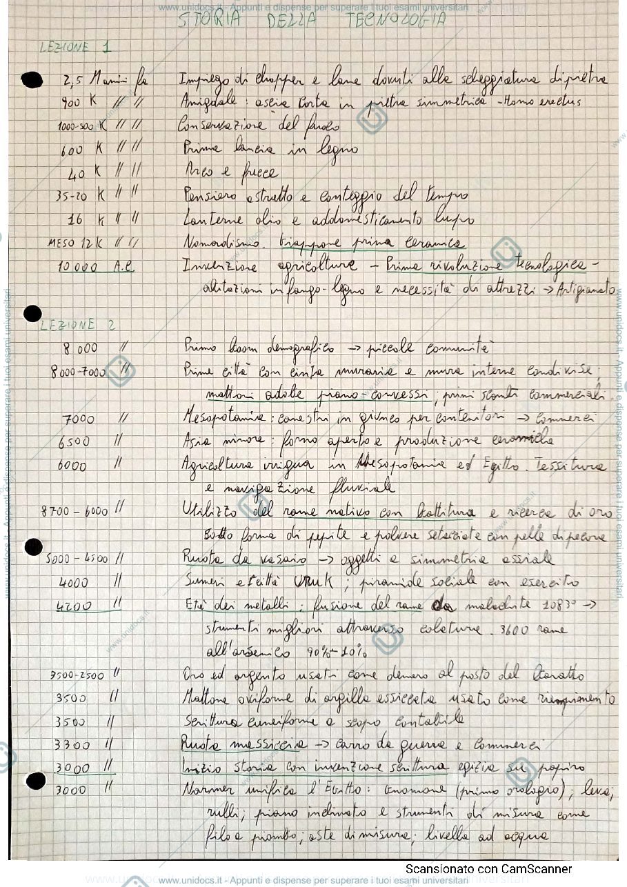 Anteprima pagina 1 — riassunti storia della tecnoogia