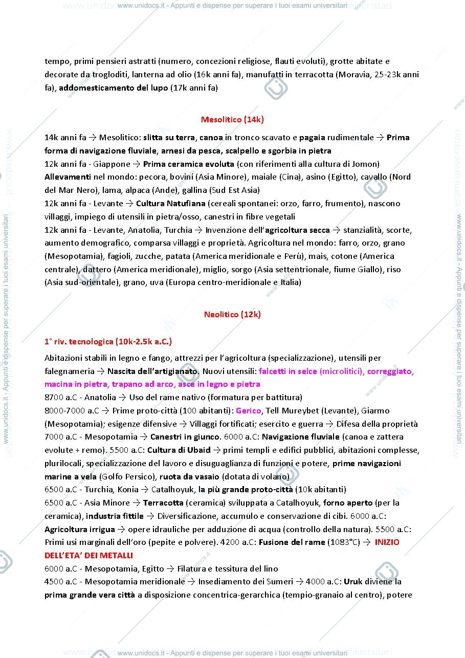 Anteprima pagina 2 — Riassunto del primo compitino di Storia della Tecnologia