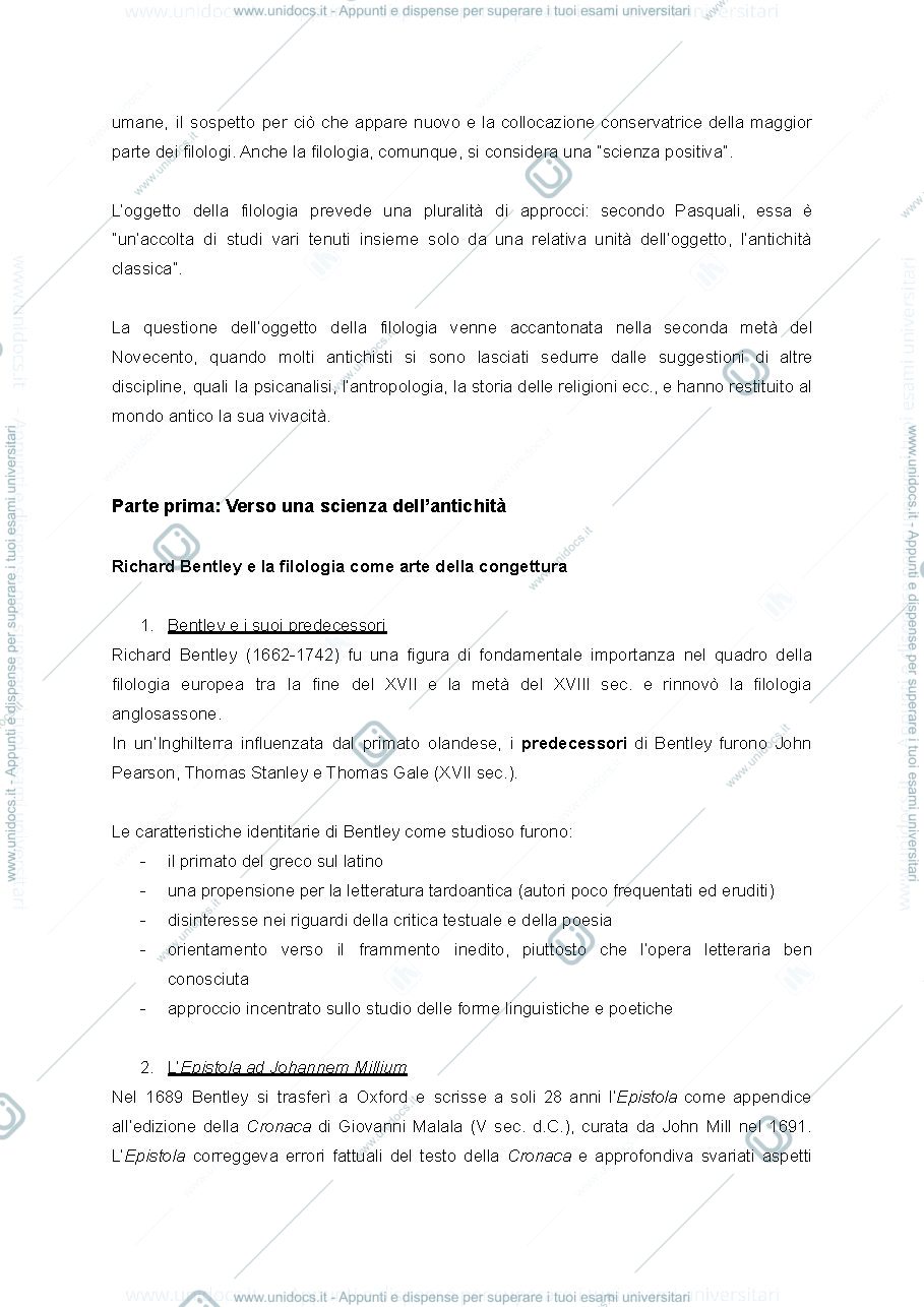Anteprima pagina 3 — Storia della filologia classica