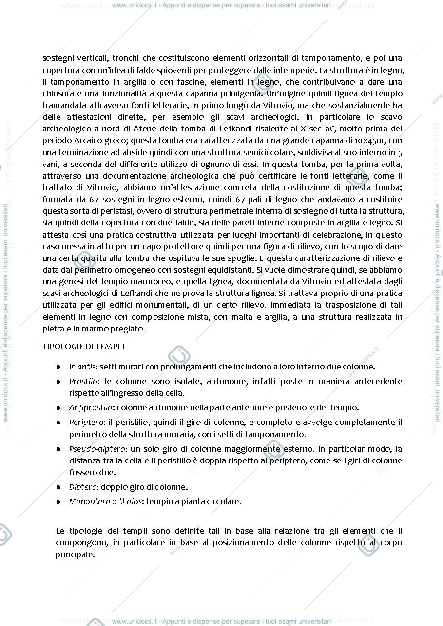 Anteprima pagina 4 — Appunti di storia dell'architettura 1, prof. Damiano Cosimo Iacobone