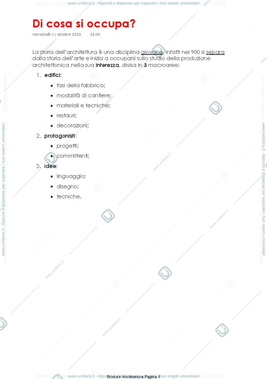 Anteprima pagina 1 — Introduzione sull'Architettura