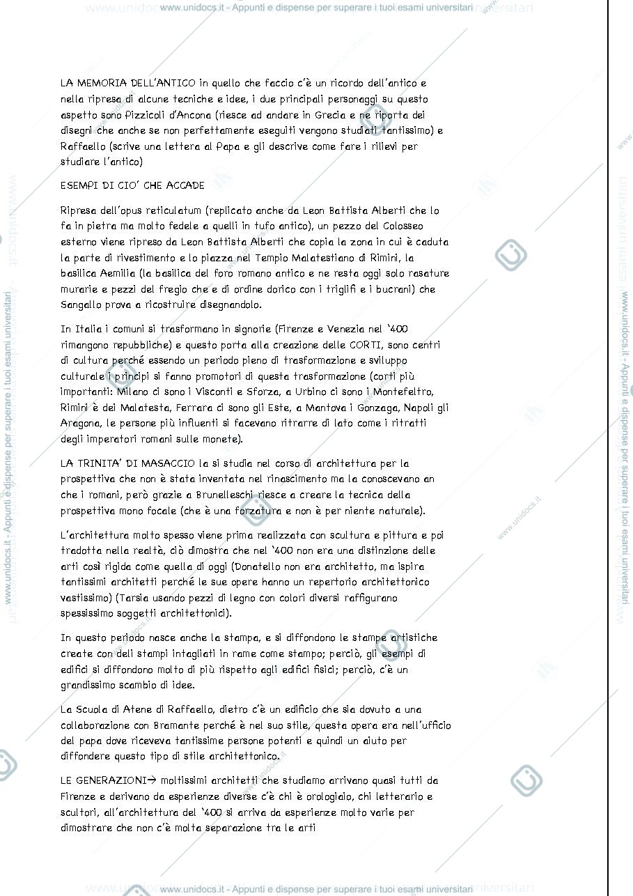 Anteprima pagina 2 — Stria dell'architettura  1 appunti