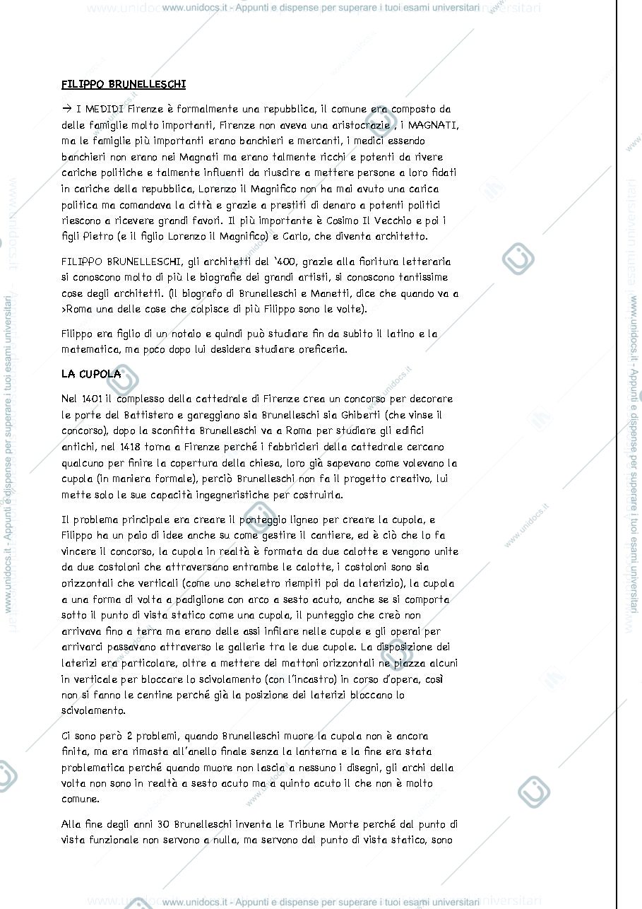 Anteprima pagina 3 — Stria dell'architettura  1 appunti