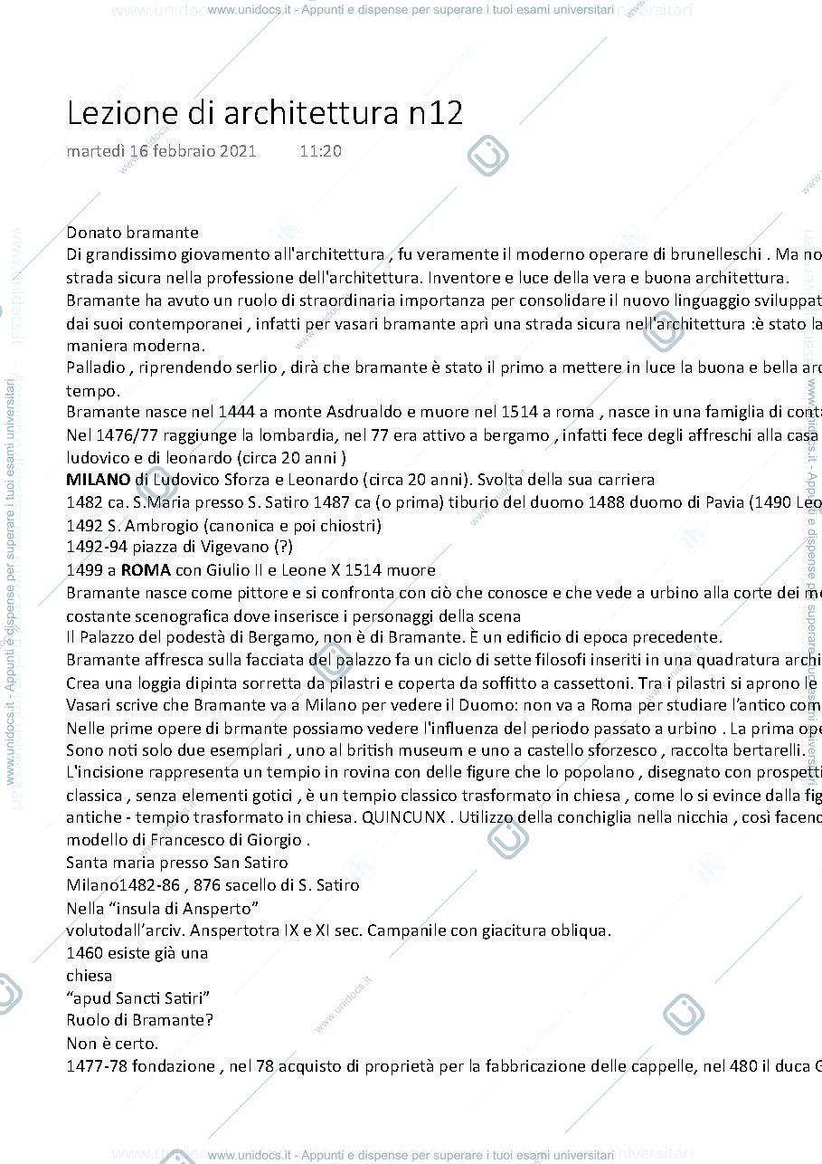 Anteprima pagina 1 — storia dell'architettura 1