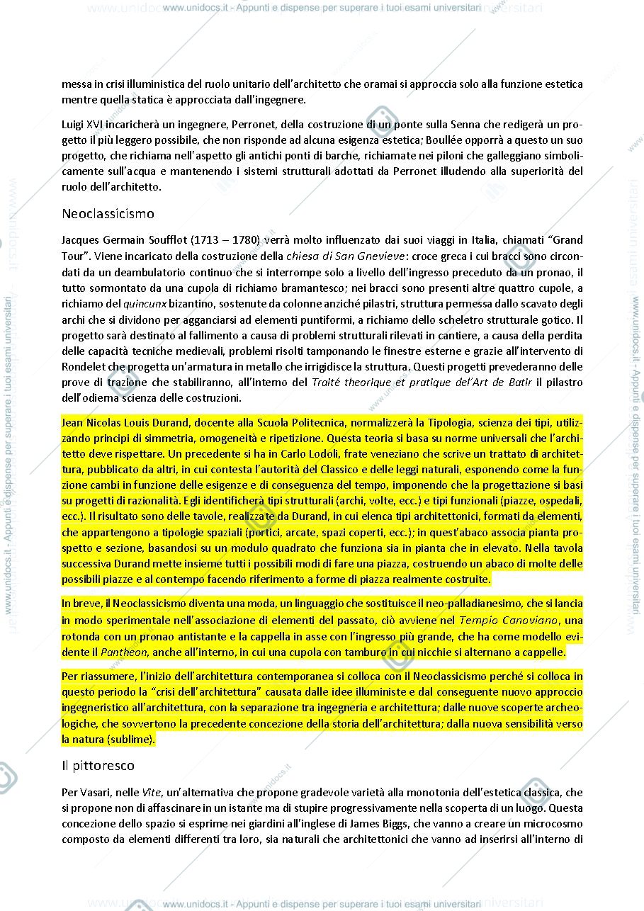 Anteprima pagina 3 — Appunti di Storia dell'Architettura Contemporanea