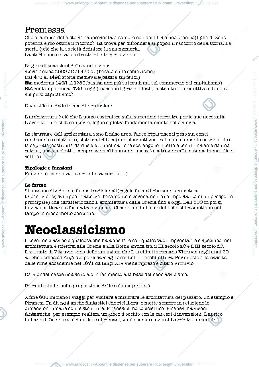 Anteprima pagina 1 — Storia dell'Architettura contemporanea (G.Montanari)