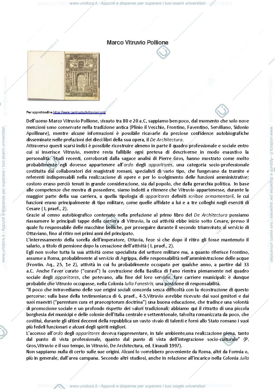 Anteprima pagina 1 — da vitruvio alle accademie