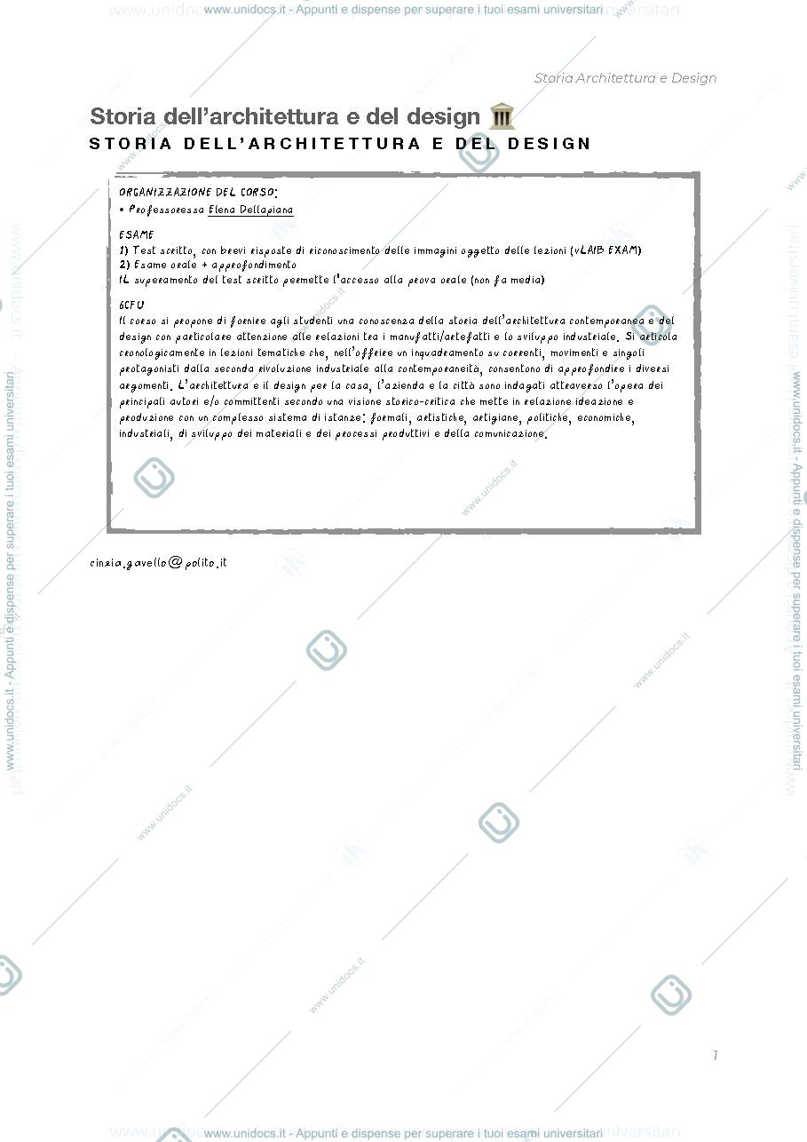 Anteprima pagina 1 — storia architettura