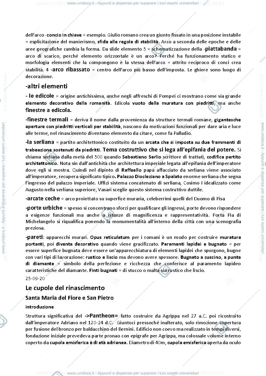 Anteprima pagina 4 — riassunto storia dell'architettura