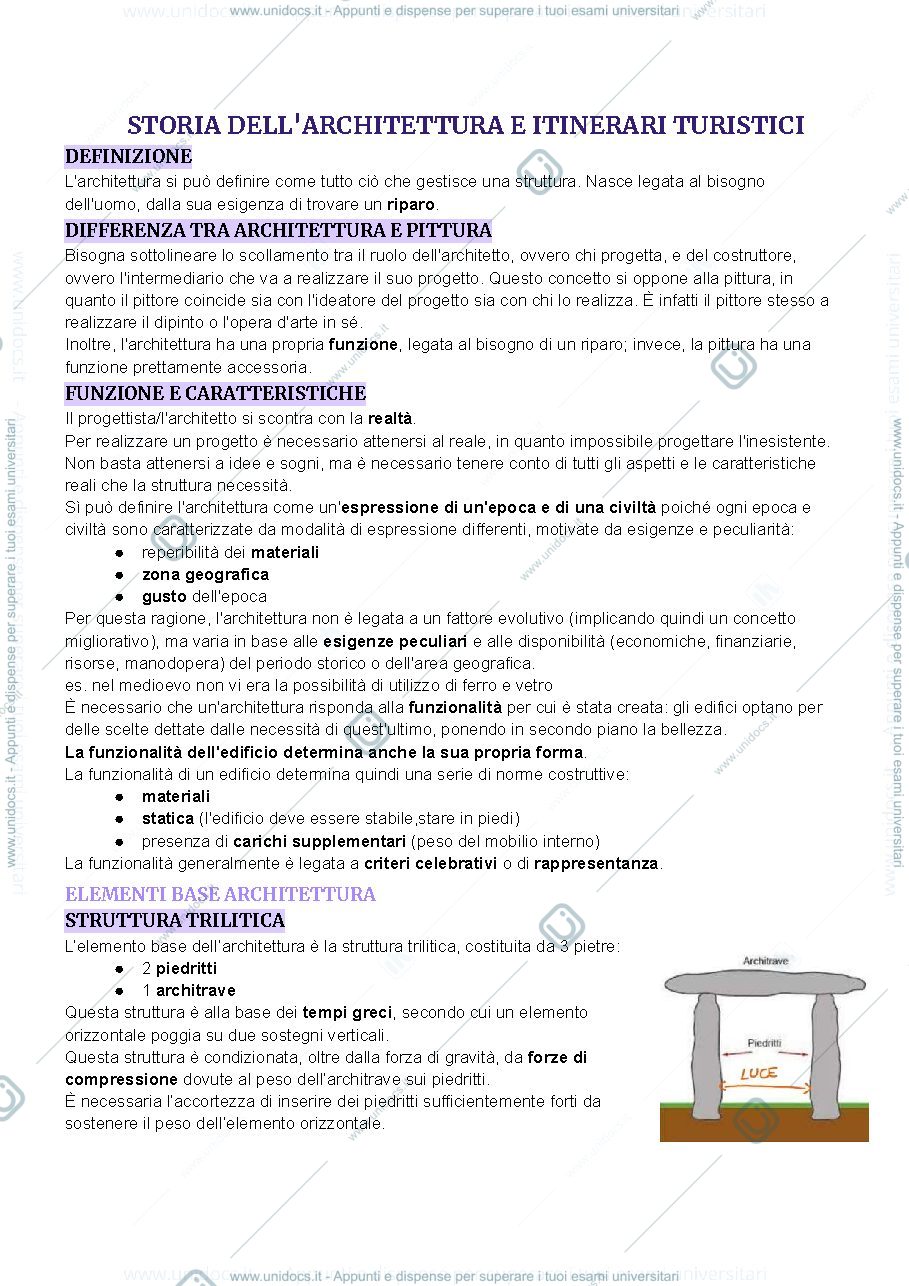 Anteprima pagina 1 — Storia dell’architettura 