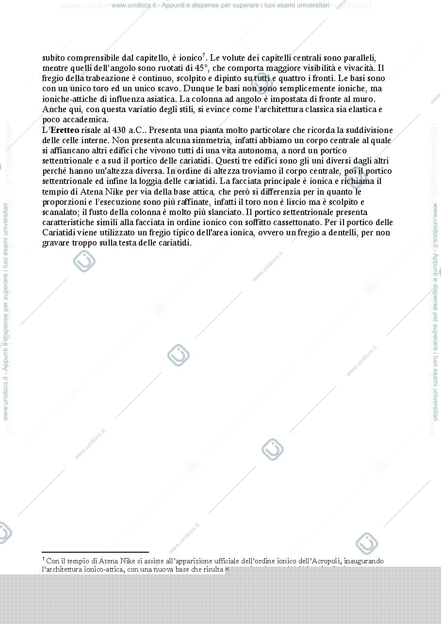 Anteprima pagina 4 — Appunti Storia dell'architettura I