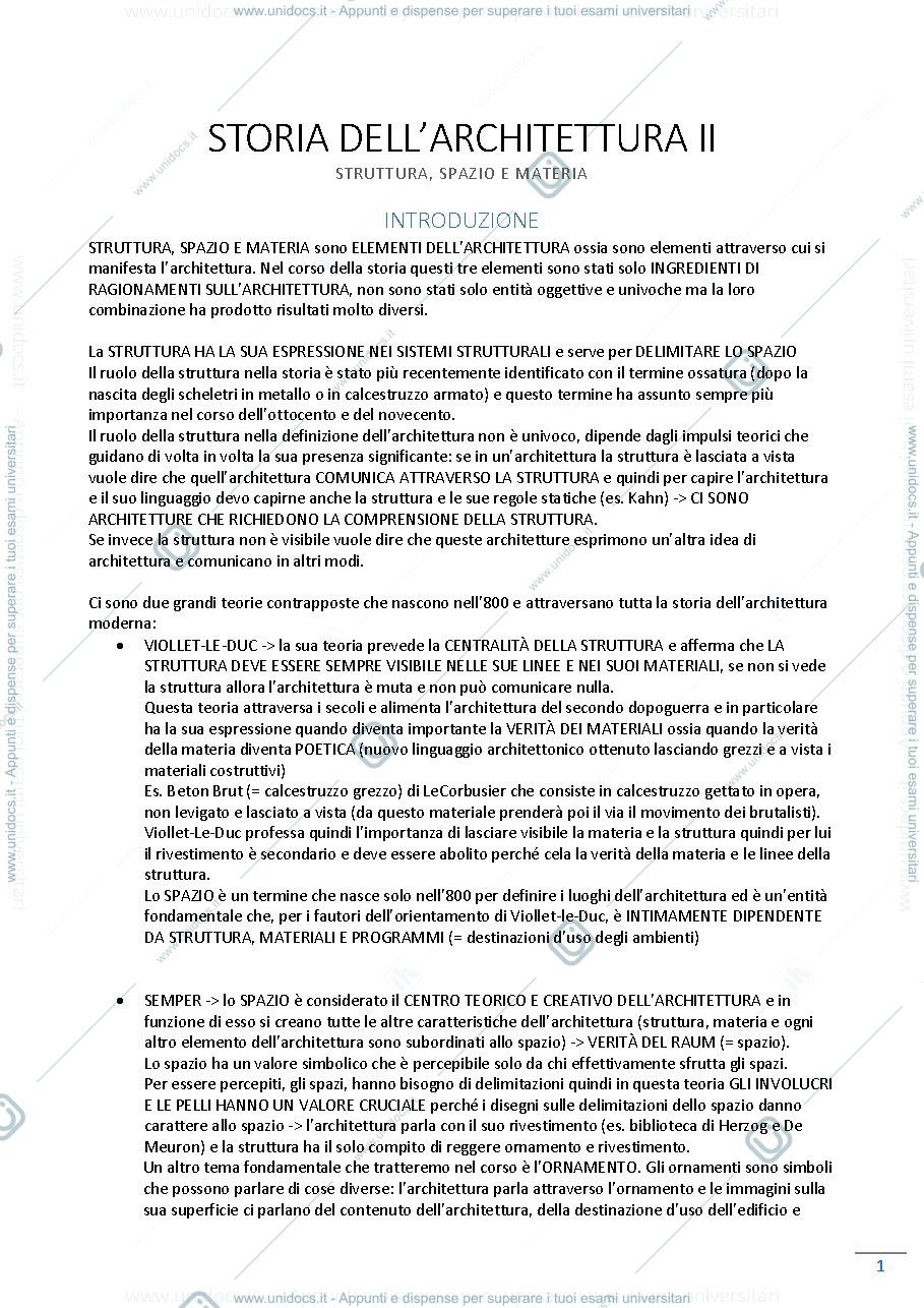 Anteprima pagina 1 — Storia dell'architettura 2