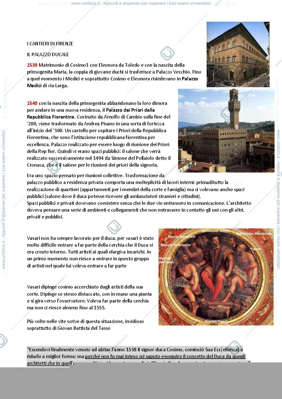 Anteprima pagina 3 — Lezione 2 Cosimo e Vasari