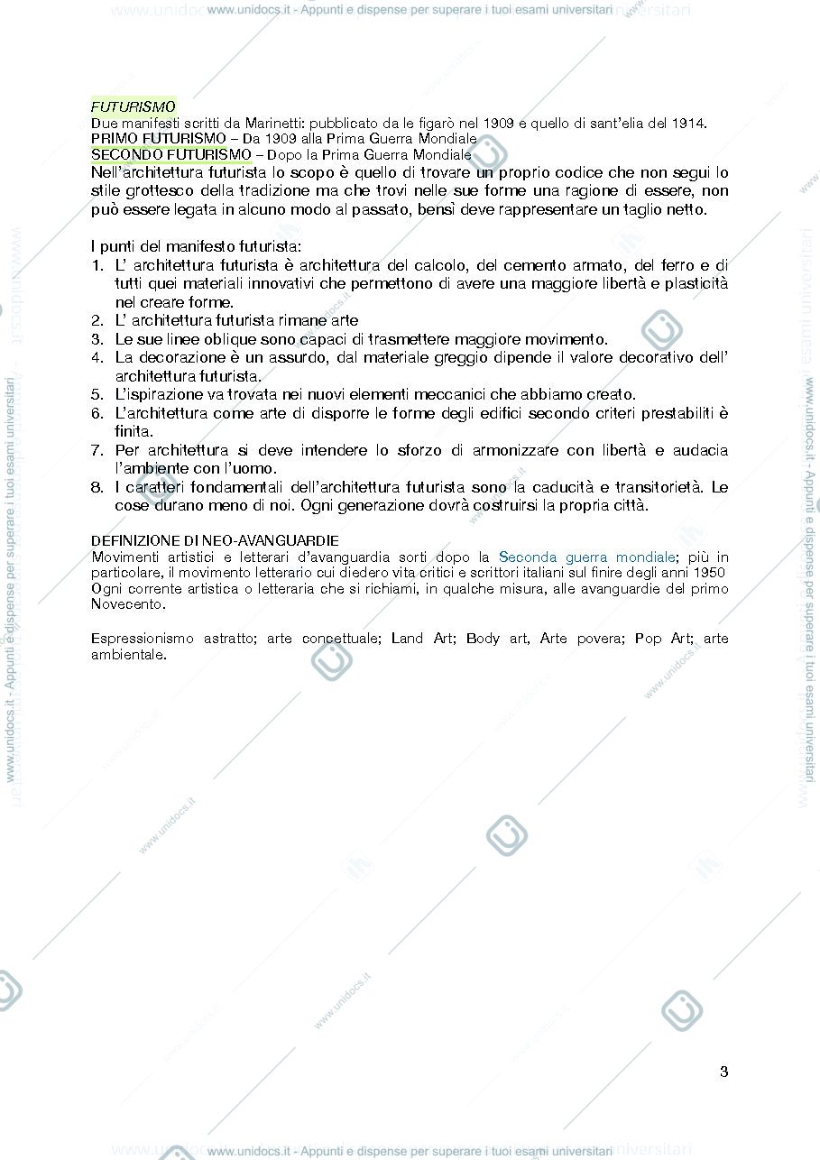 Anteprima pagina 3 — Appunti storia dell'architettura III Ferretti