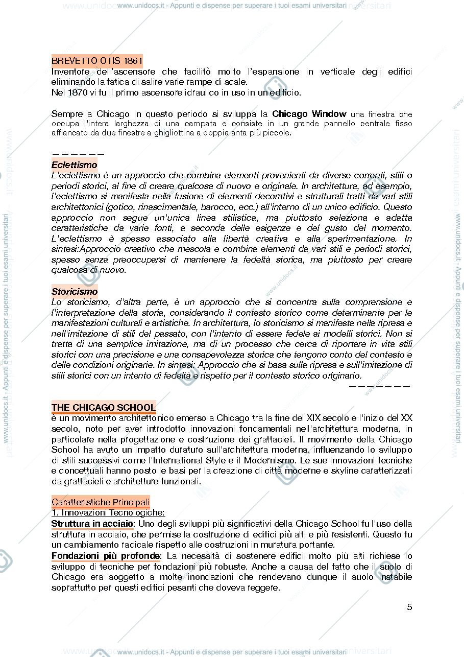 Anteprima pagina 5 — Appunti storia dell'architettura III Ferretti