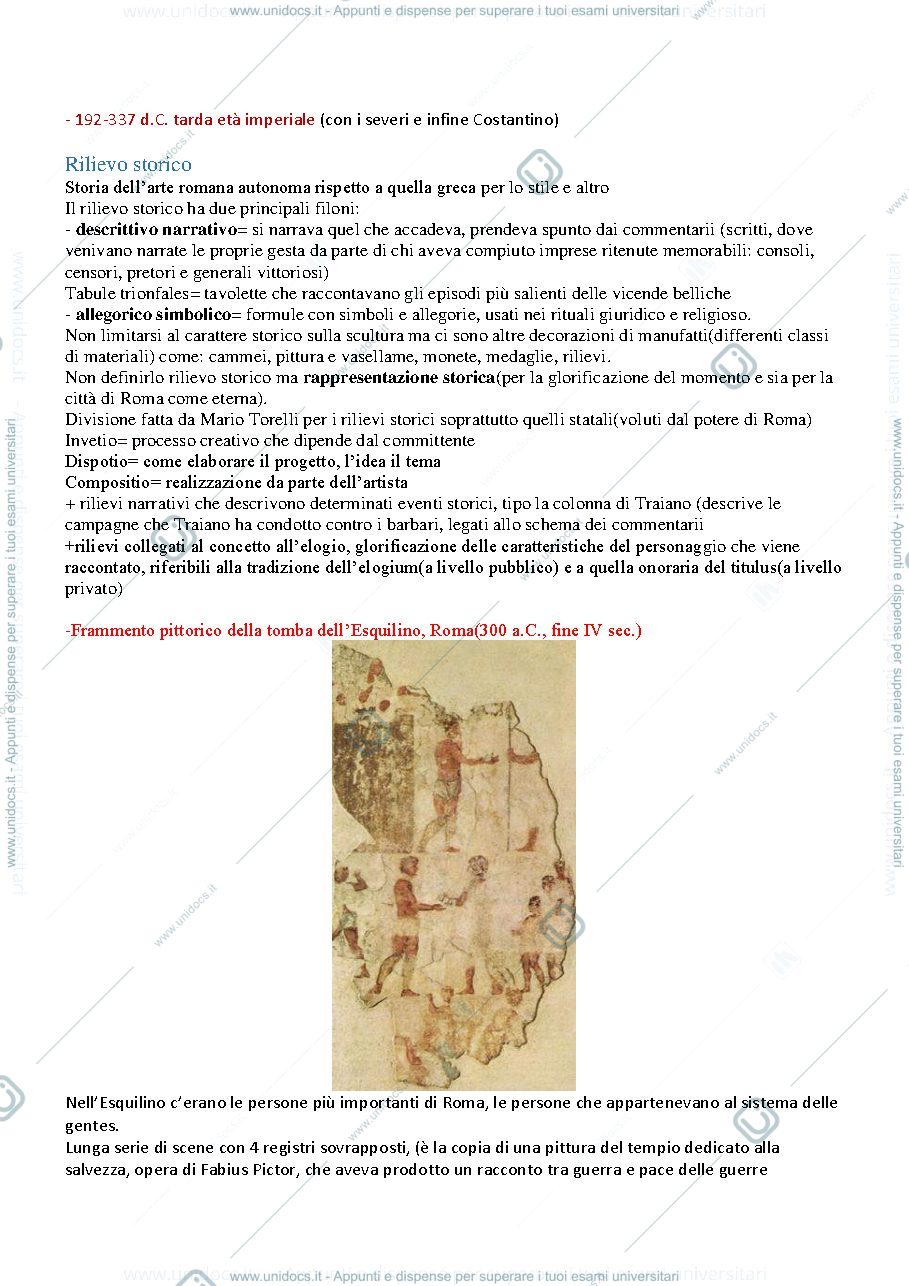 Anteprima pagina 2 — Storia dell'arte romana appunti- Monica Salvadori