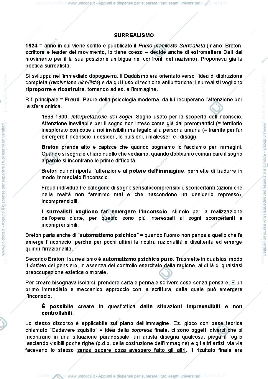 Anteprima pagina 1 — Surrealismo 