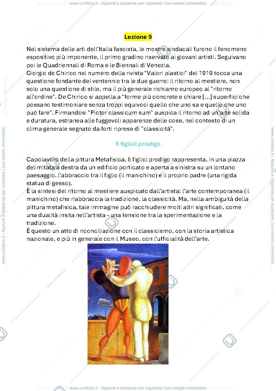 Anteprima pagina 1 — storia dell'arte 