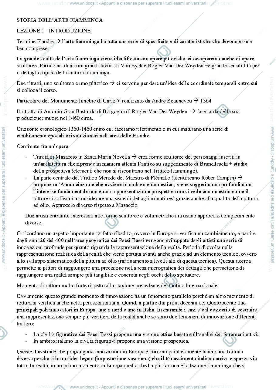 Anteprima pagina 1 — Le novità degli artisti fiamminghi del periodo compreso tra 1360 e 1470