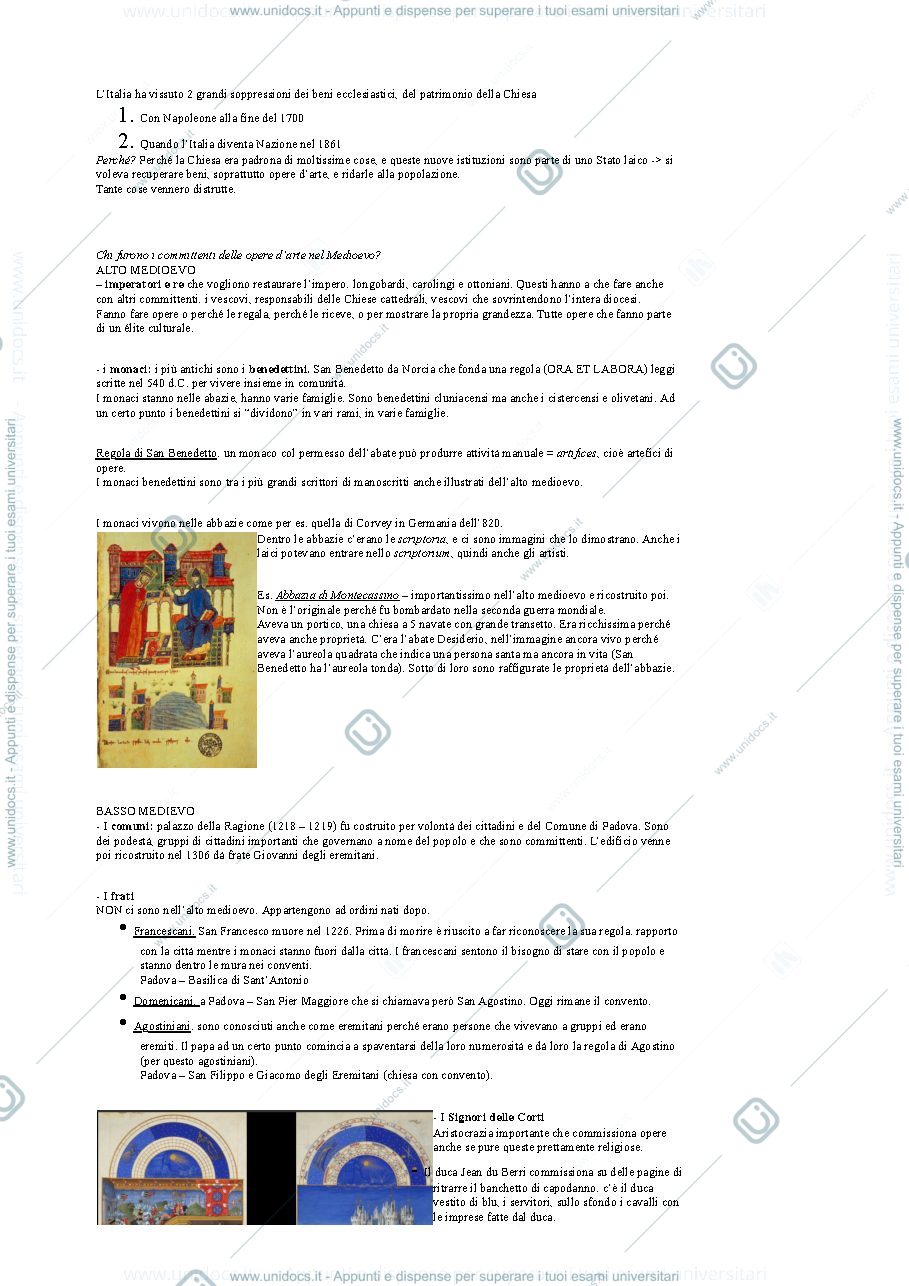 Anteprima pagina 2 — storia arte medievale 