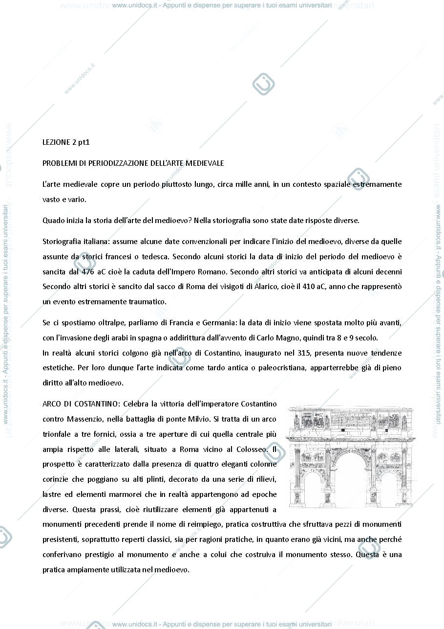 Anteprima pagina 2 — Appunto arte medievale