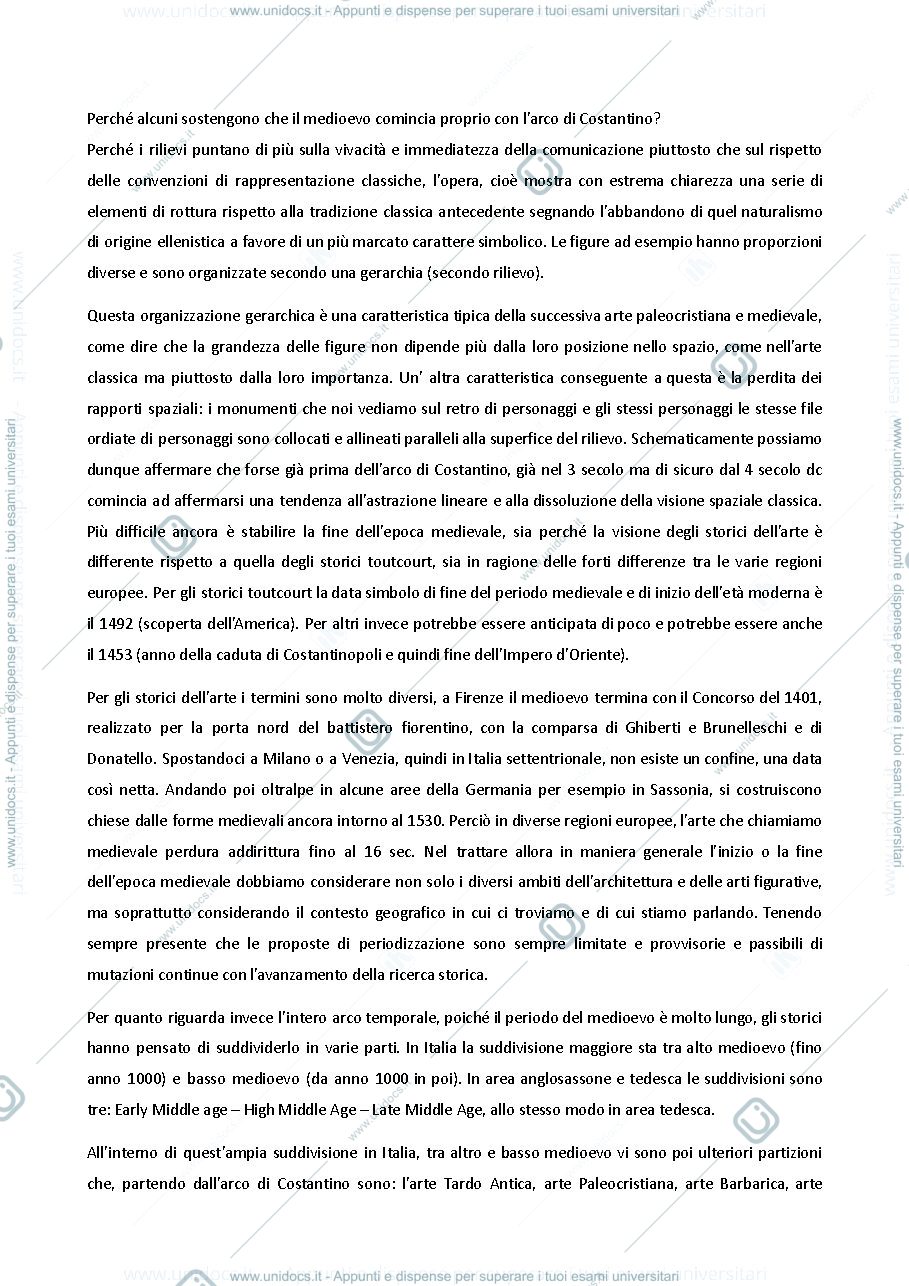 Anteprima pagina 3 — Appunto arte medievale